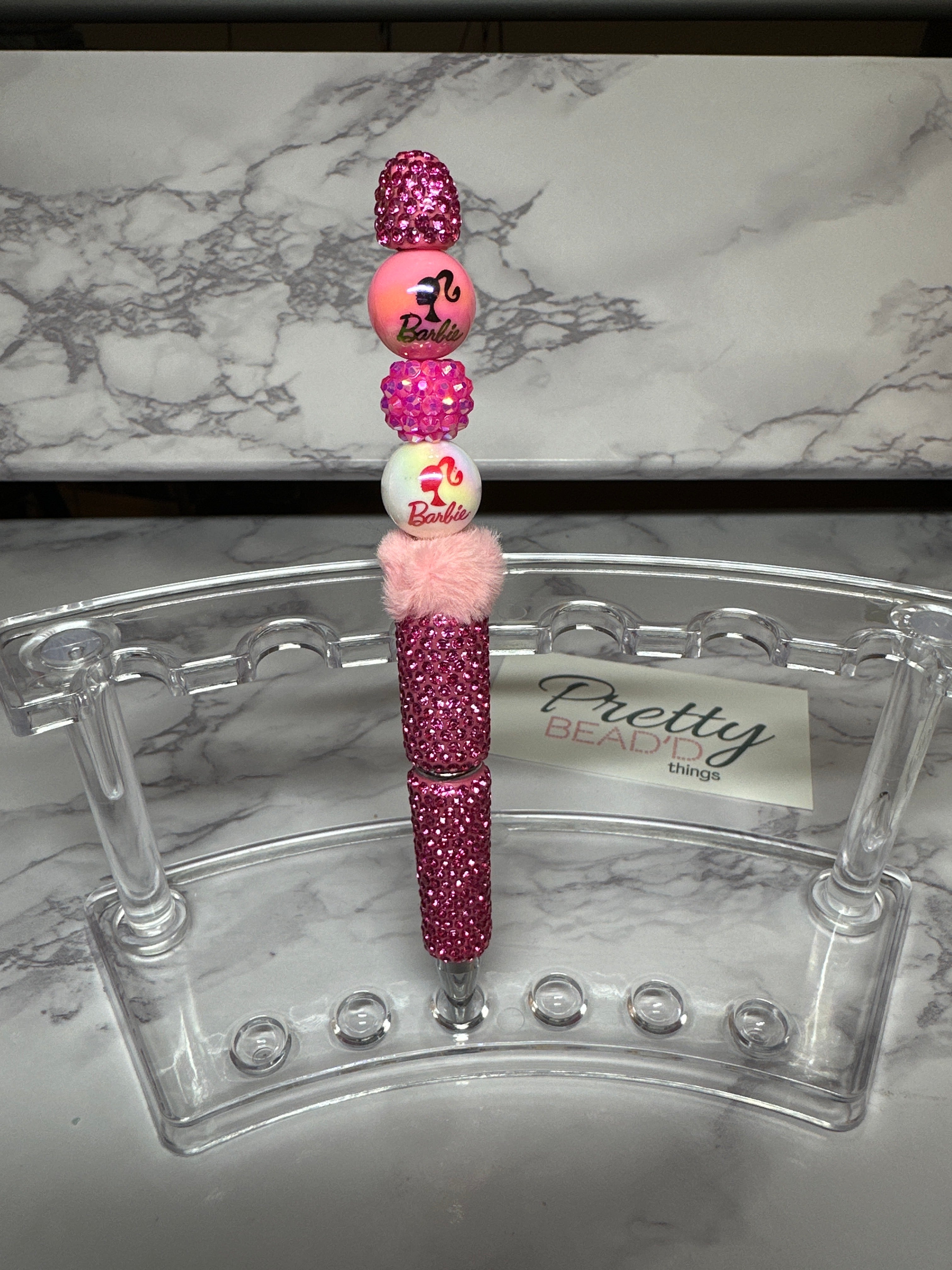 Pink Bead’d Pen