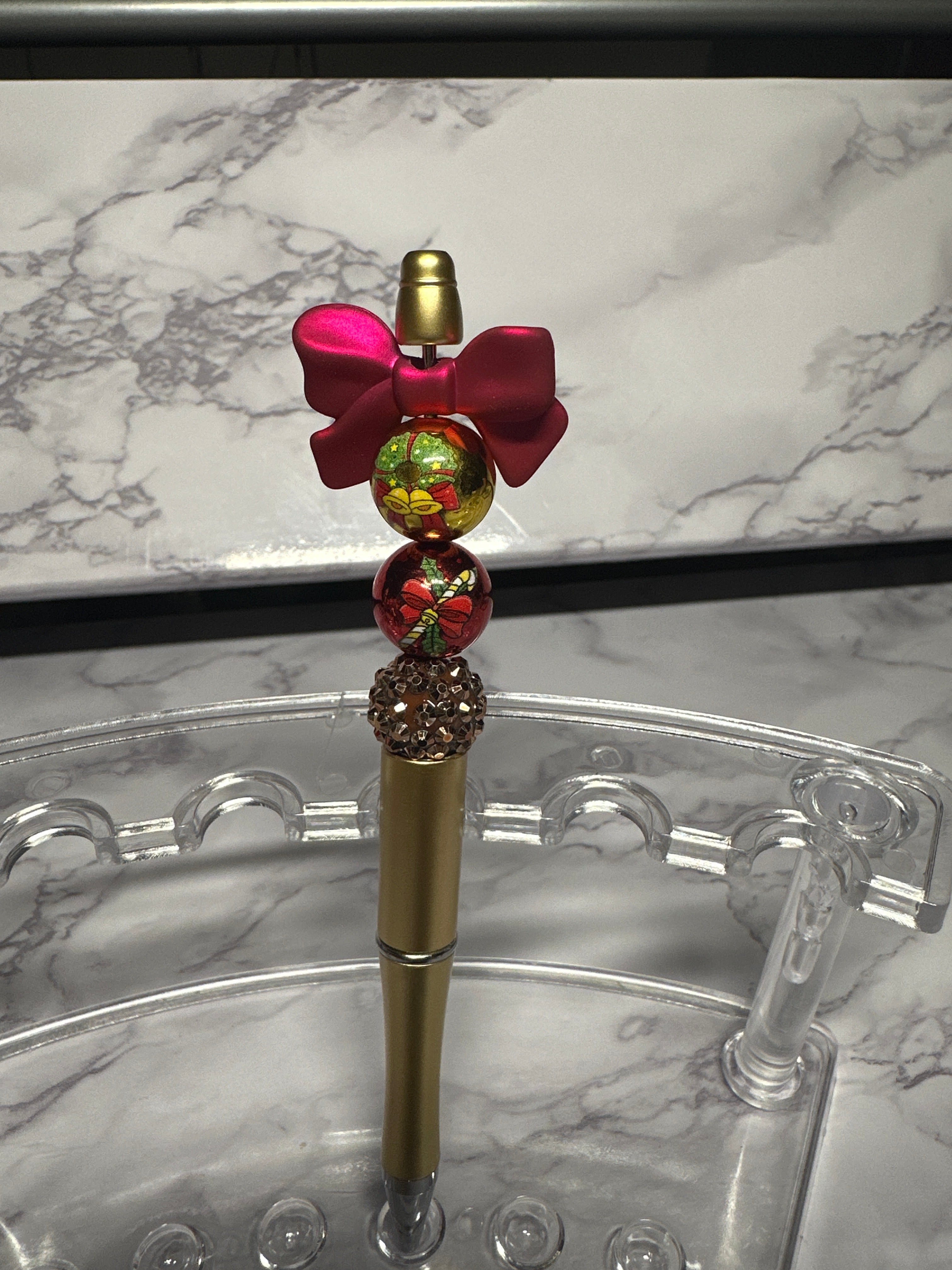 Bead’d Christmas Pen
