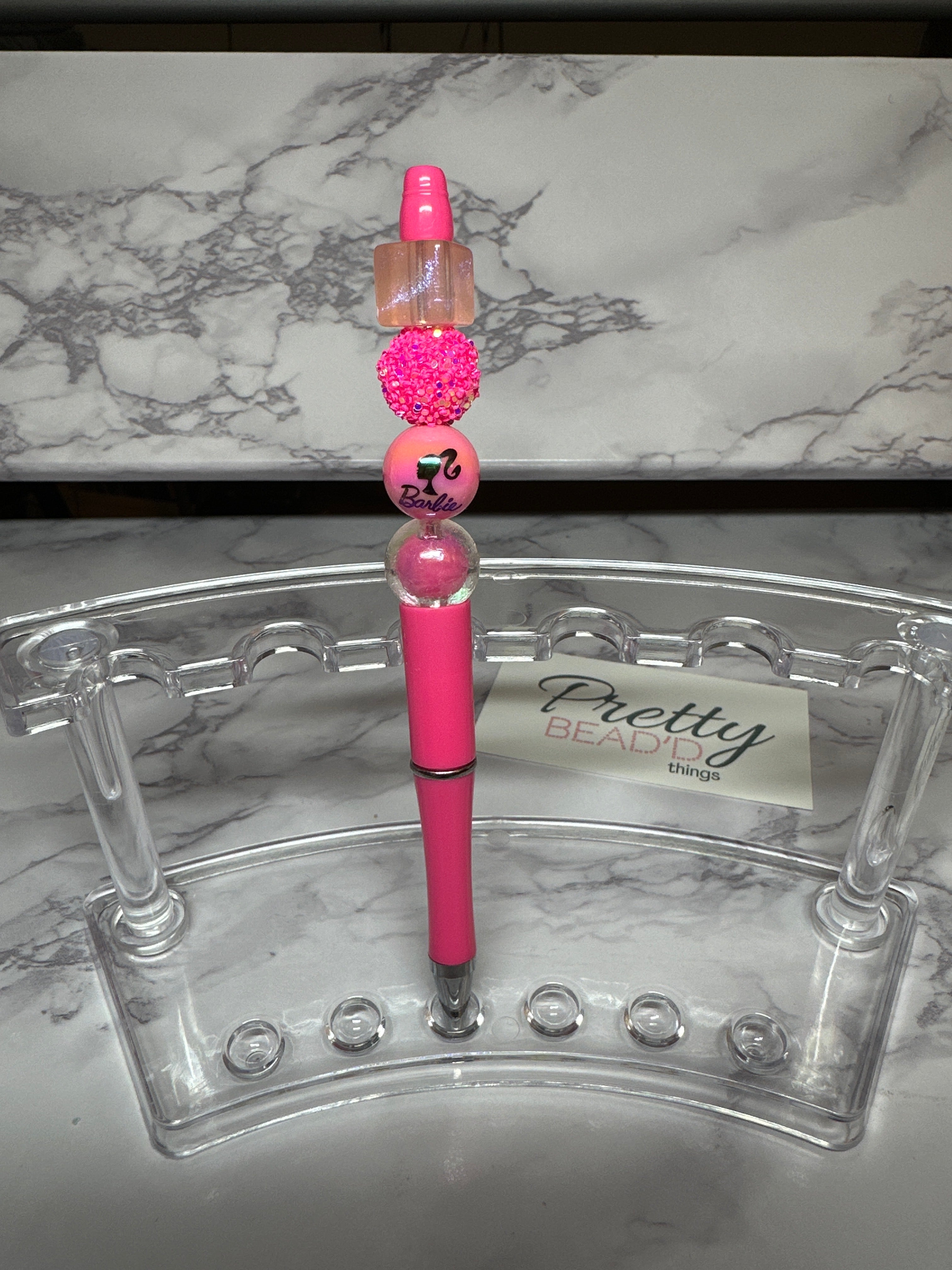Pink Bead’d Pen