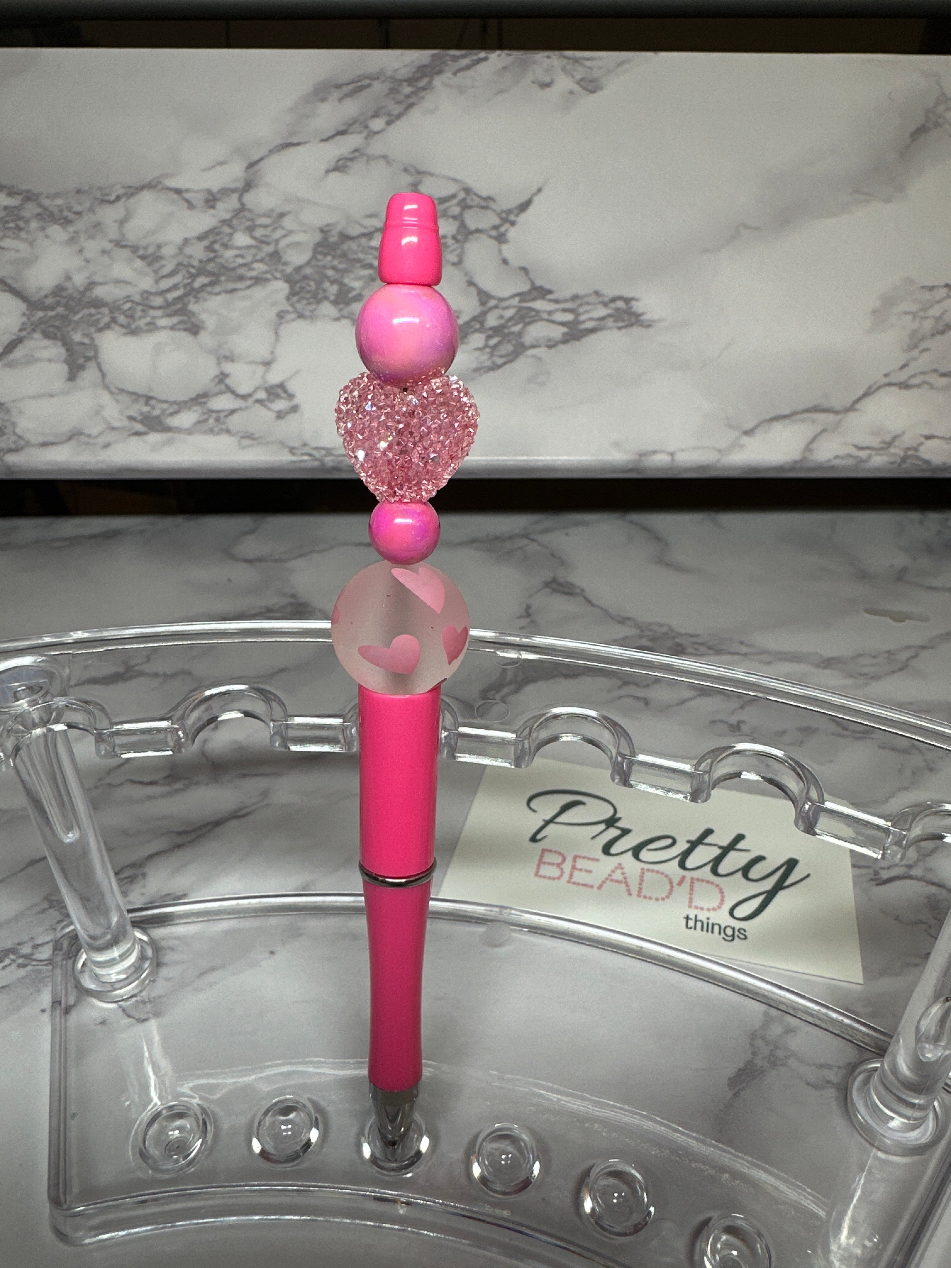 Pink Bead’d Pen