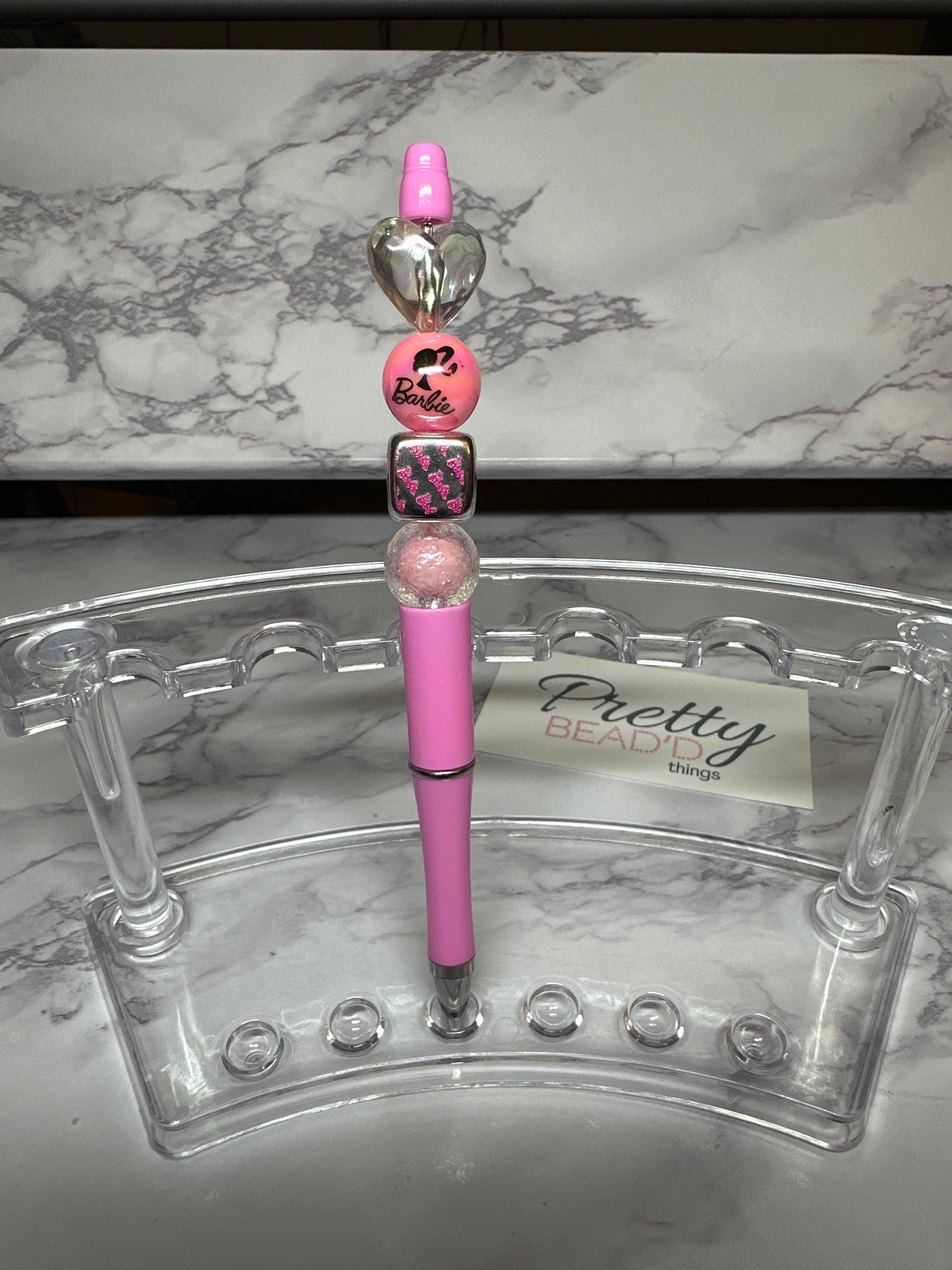 Pink Bead’d Pen