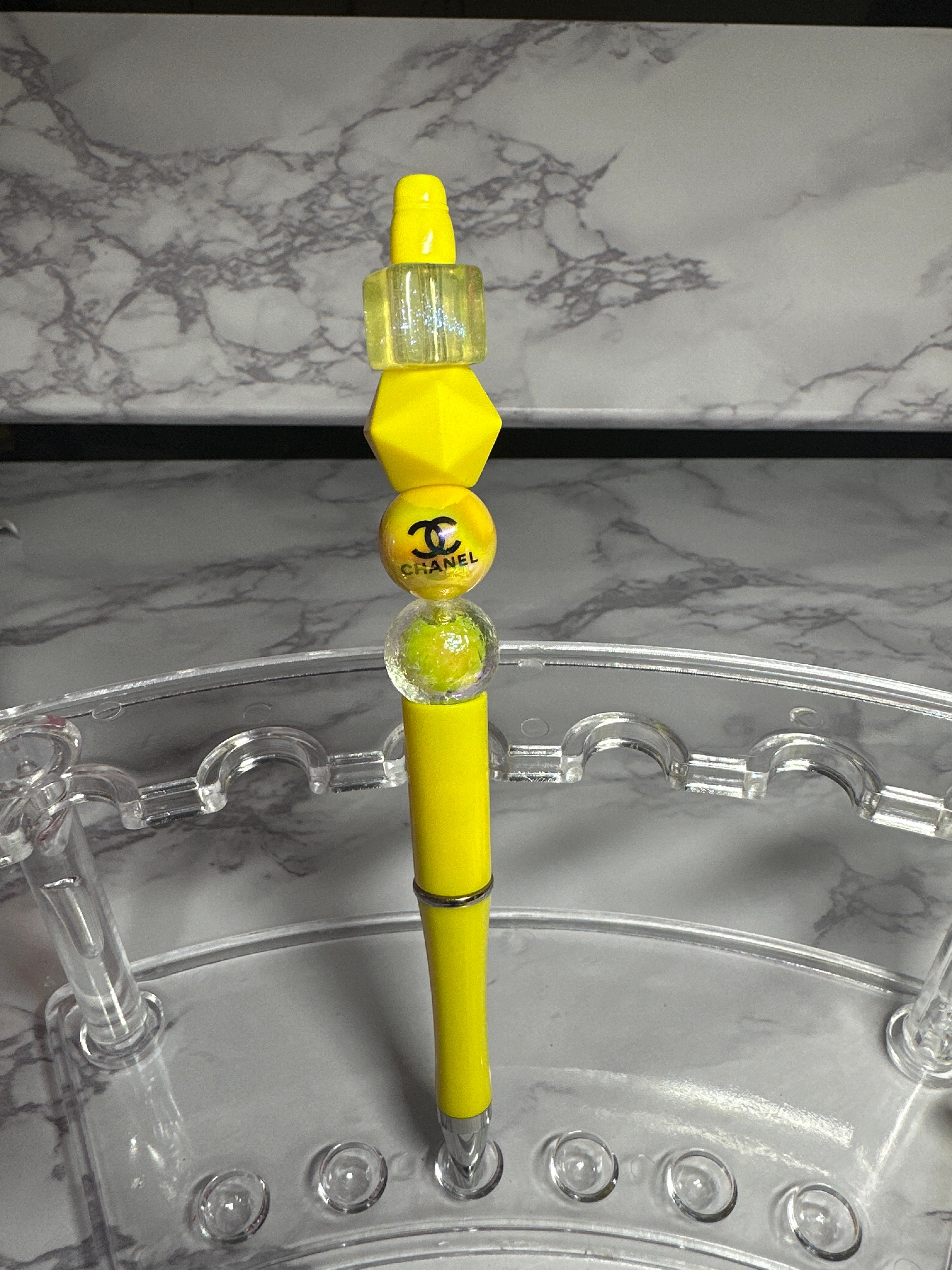 Yellow Bead’d Pen