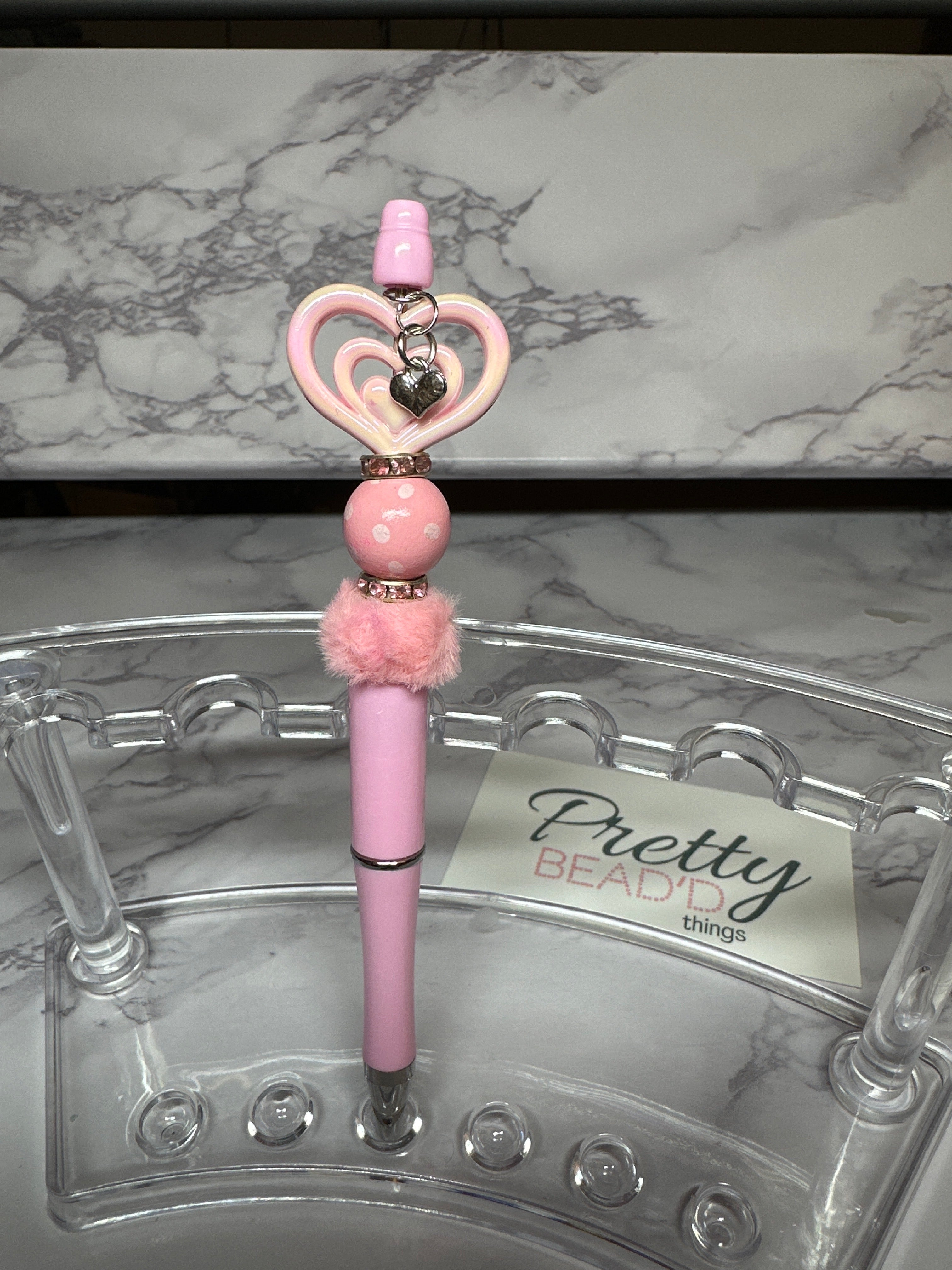 Pink Bead’d Pen