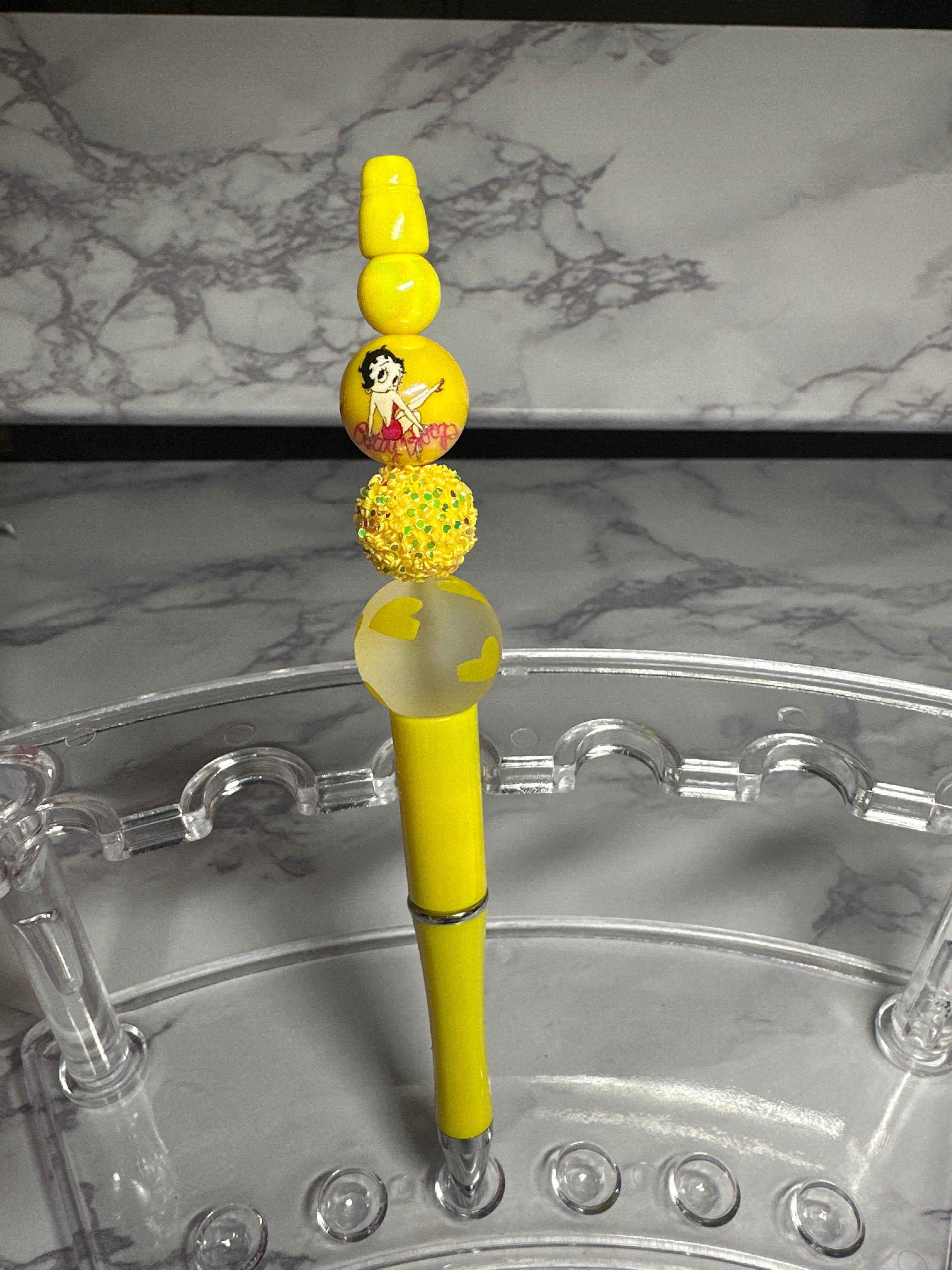 Yellow Bead’d Pen