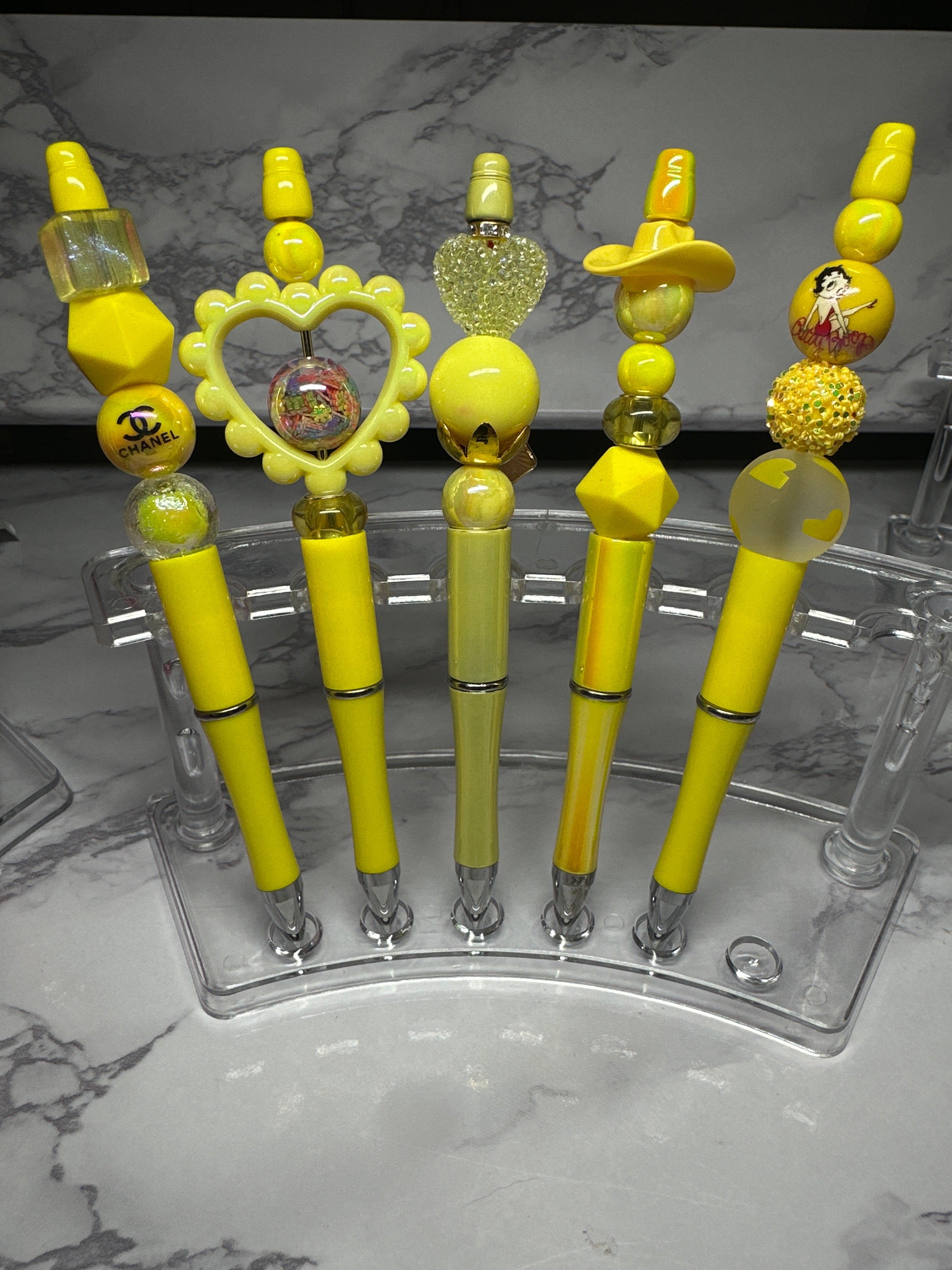Yellow Bead’d Pen