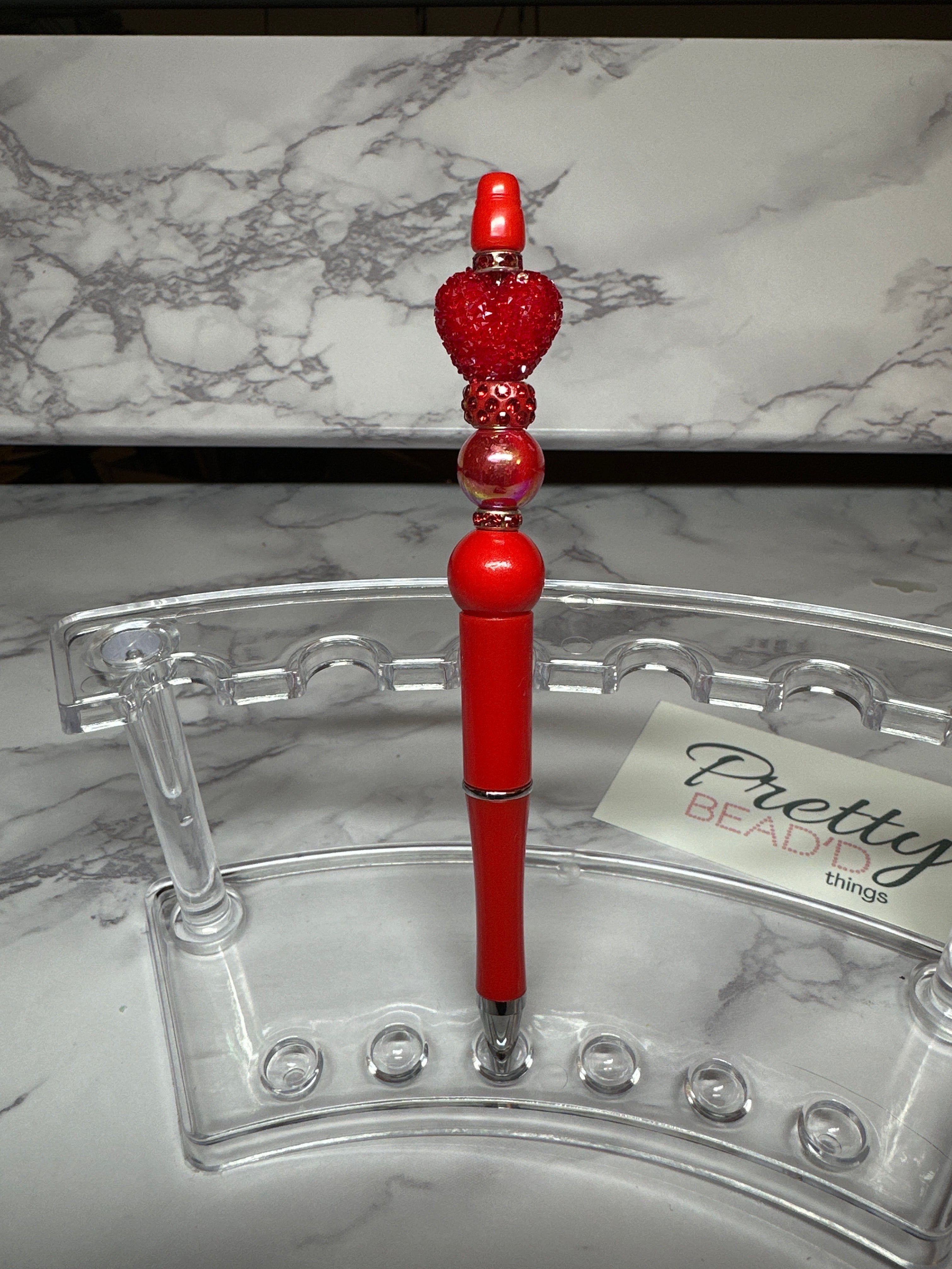 Red Bead’d Pen